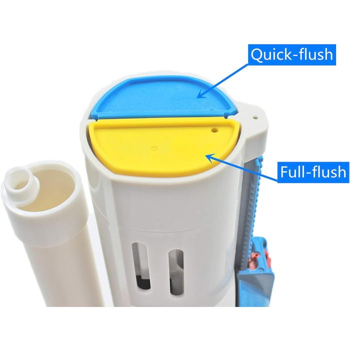 Universal Toilet Flush Valve with Yellow and Blue top  Toilet Flush 4200009