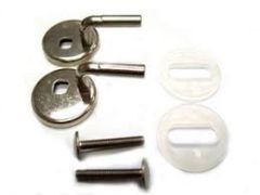 Duravit Caro Standard Close Toilet Seat Hinges steel 0061091000 for Caro seat and cover 015609 