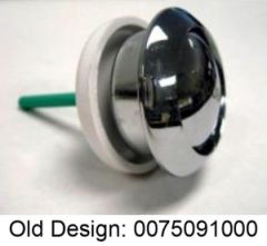 Duravit Single push button chrome 0075091000 for Flush valve Geberit  0074137600