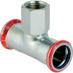 GEBERIT Mapress CSt. Tee F.I. FKM d28mm Rp1/2" d1=28mm 51418 1.0034/1009