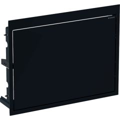 Ready-to-fit set for ONE washbasin, floating design: jet black RAL 9005  115.420.DW.1