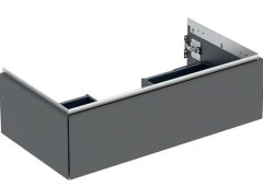 Geberit ONE cabinet for washbasin, with one drawer: Washbasin width=90cm, H=26.6cm, T=47cm, lava / matt coated  505.073.00.3