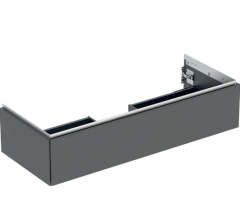 Geberit ONE cabinet for washbasin, with one drawer: Washbasin width=120cm, H=26.6cm, T=47cm, lava / matt coated  505.075.00.3