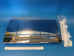 227559 Schwab operation plate Riva Duo, chrome finish