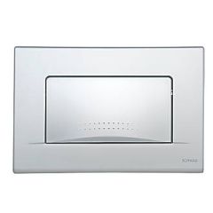 Fluidmaster Schwab Dots Duo 257427 Dual-Flush Flushing Plate Matt Chrome