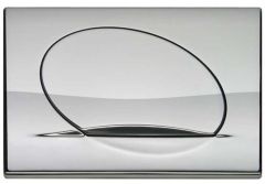 Schwab complete flush plate OVATE 257419  matt chrome-plated 3838912027702