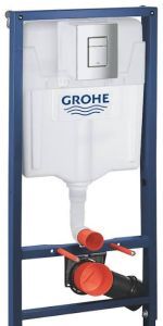 Grohe Rapid SL Concealed Cistern Set including Chrome Control Panel and Mounting Equipment (1.13 m installation height) 38772001