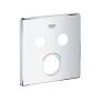 Rosette Grohe square for 2 outlet mixer tap Chrome 46995000