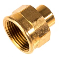 Viega Übergangsmuffe 15 mm x 3/4" Rp, Rotguss 104771