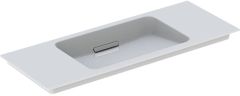 ONE vanity basin: B=105cm, KeraTect / white , gloss chrome  500.396.01.1