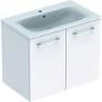 Selnova Square 100 cm Slim Basin & Two Door Vanity Unit, White  501.260.00.1