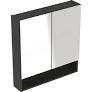 Selnova Square 58.8 cm Mirror cabinet, two doors, Lava 501.265.00.1