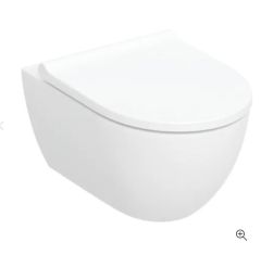 Geberit Acanto wall-hung WC set, washdown, shrouded, TurboFlush, with WC seat 502.718.00.1