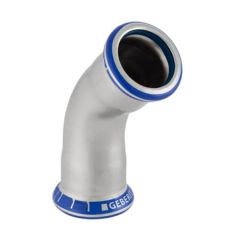 Geberit Mapress Stainless Steel bend 45°, FKM, blue, 22 / 50224 / 4024723502241