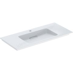 Geberit ONE washbasin, horizontal outlet: B=50cm, T=41cm, Tap hole=without, Overflow=without, white / KeraTect, glossy white   505.018.00.1