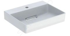 Geberit ONE washbasin, horizontal outlet: B=50cm, T=41cm, Tap hole=central, Overflow=without, white / KeraTect, glossy white   505.019.00.1