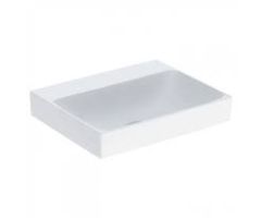 Geberit ONE washbasin, vertical outlet: B=60cm, T=48cm, Tap hole=without, Overflow=without, white / KeraTect  505.021.01.1