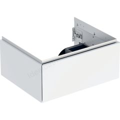 Geberit ONE cabinet for washbasin, with one drawer: Washbasin width=60cm, H=26.6cm, T=47cm, white / high-gloss coated  505.071.00.1