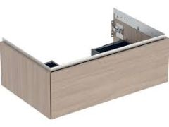Geberit ONE cabinet for washbasin, with one drawer: Washbasin width=75cm, H=26.6cm, T=47cm, oak / wood-textured melamine  505.072.00.5