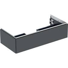 Geberit ONE cabinet for washbasin, with one drawer: Washbasin width=105cm, H=26.6cm, T=47cm, black / matt coated  505.074.00.8