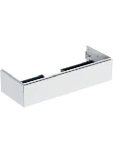 Geberit ONE cabinet for washbasin, with one drawer: Washbasin width=120cm, H=26.6cm, T=47cm, white / matt coated  505.075.00.2