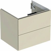 Geberit ONE cabinet for washbasin, with two drawers: Washbasin width=60cm, H=50.4cm, T=47cm, sand grey / high-gloss coated  505.261.00.4