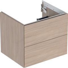 Geberit ONE cabinet for washbasin, with two drawers: Washbasin width=60cm, H=50.4cm, T=47cm, oak / wood-textured melamine  505.261.00.5