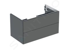 Geberit ONE cabinet for washbasin, with two drawers: Washbasin width=90cm, H=50.4cm, T=47cm, lava / matt coated  505.263.00.3