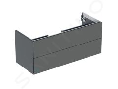 Geberit ONE cabinet for washbasin, with two drawers: Washbasin width=120cm, H=50.4cm, T=47cm, lava / matt coated  505.265.00.3