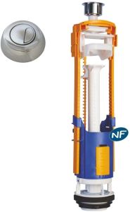 Regiplast 6000 NF Universal Flushing Mechanism with Double Flow Pushbutton, White / 3544002000615