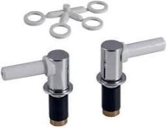 Keramag Cleo - Joly - Mango - Virto - Vitelle - Vivano 597110000 Seat Hinges Chrome