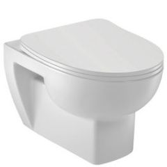JACOB DELAFON ODEON TOILET SEAT COVER P 8407K-00 STANDARD CLOSE SEAT ORIGINAL IN WHITE