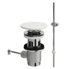Laufen Pop up drain valve with pull lever with SaphirKeramik Cover  H8981910000001 / 8981910000001
