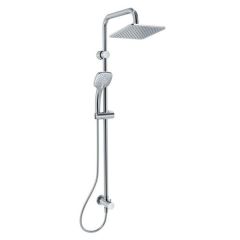Ideal Standard  Idealrain square shower system kit with Idealrain 200mm square rainshower, Idealrain Cube M3 3 function handspray, 1.75m Idealflex hose and diverter for built-in mixers  A5834AA