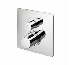 Ideal Standard  Easybox Slim BI thermostatic shower mixer with on/off and square faceplate  A5878AA
