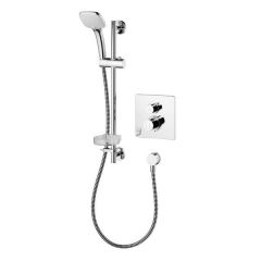 Ideal Standard  Easybox Slim BI thermostatic shower pack with square faceplate and Idealrain Cube M3 kit  A5959AA