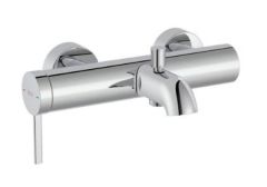 Roca  Wall-mounted bath-shower mixer with automatic diverter C0 Chrome A5A029EC00