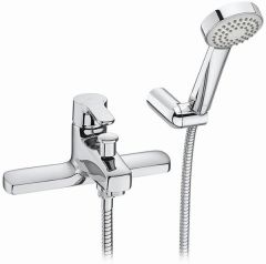 Roca  L20 deck-mounted bath-shower mixer with handset, hose and bracket A5A1809C00