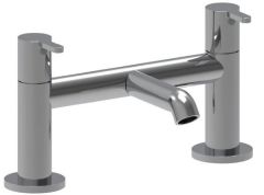 Roca  CARELIA DECK MOUNTED TWIN LEVER BATH FILLER CHROME A5A1C8AC0R