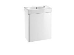 Roca  Mini 450mm basin and base unit 450 x 250mm - 1 soft-close door - gloss white A855873806