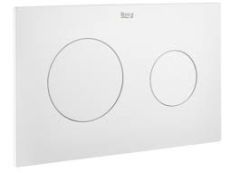 Roca  PL10 DUAL - Dual flush operating plate for concealed cistern Pl10 Dual Grey Lacquered A890089002 / 890089002