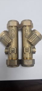 2 x Armitage Shanks Y in-line filter / service valves. A951373NU / E960086NU