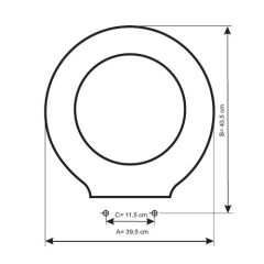 BELLAVISTA-OLIMPIA TOILET SEAT AND COVER WHITE 