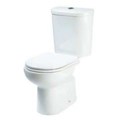 BELLAVISTA STYLO ORIGINAL TOILET SEAT WITH HINGES WHITE WRAP OVER STANDARD CLOSE 