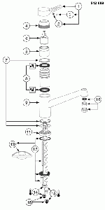 Blanco sink mixer ACTIS high pressure, chrome Lever Handle Diagram Number 1