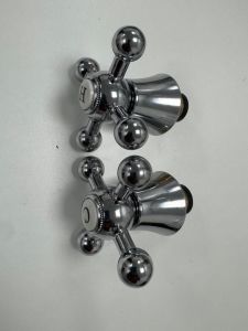 Bristan Basin Tap Reviver CHROME HANDLES ONLY NO CARTRIDGES (Hot & Cold Side) 3/4 Sold as pair TC58081HANDLE