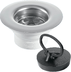 McAlpine BSW6P 40mm Centre Pin Sink Waste 1½” 85mm Flange Centre Pin Sink Waste
