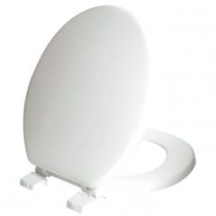 Celmac Wirquin WOODY paramount Toilet Seat - Plastic hinges, seat & cover with plastic hinge - white