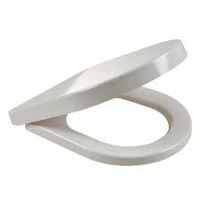 Celmac 20721512 Disco D shaped Seat and Cover White