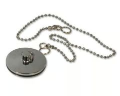 Center ball chain 18" and plug 1.3/4" Chrome Plated UDC/41/012